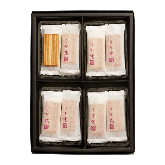 うす焼もろこし 32枚入(箱タイプ)